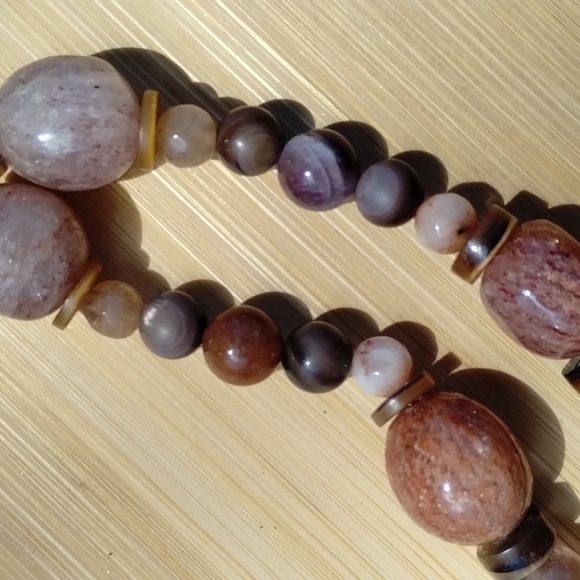 Evil Pawn Jewelry  OOAK Garden Quartz pendant / strawberry quartz amethyst .. - Picture 8 of 14